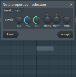 图 4-2. 多个音符不可以修改颜色